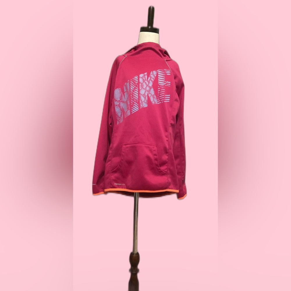 Nike Girls Therma-Fit Hoodie Size Large Girls Pink Orange Blue